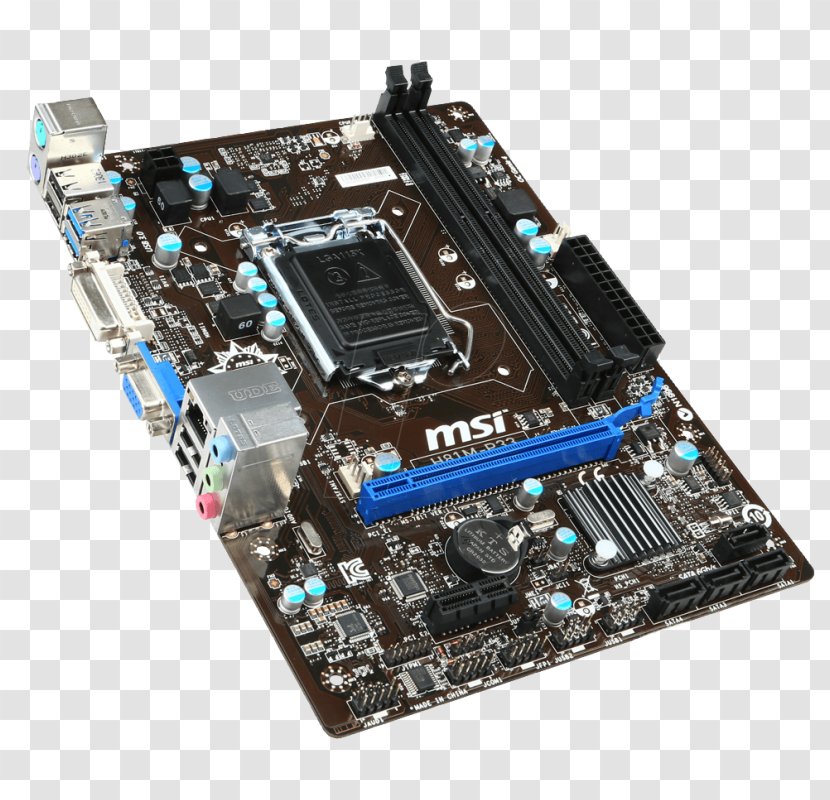 Intel LGA 1150 Motherboard MicroATX Micro-Star International - Ddr3 Sdram Transparent PNG