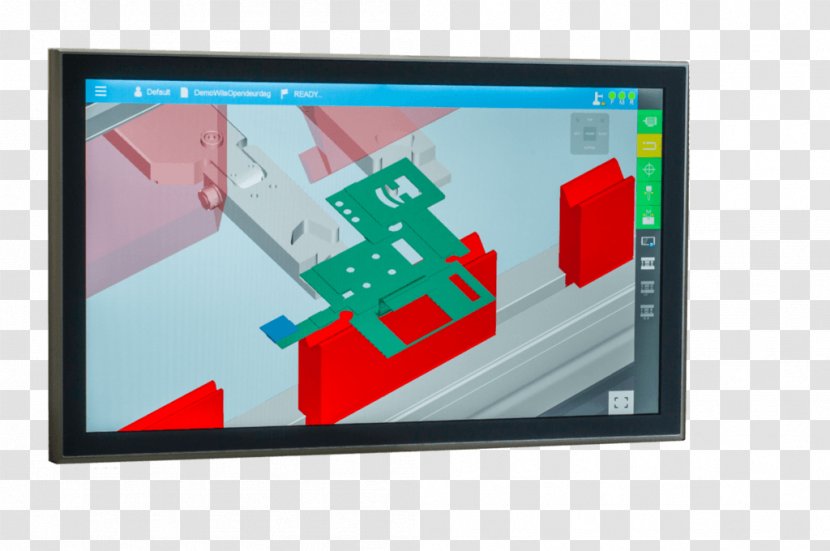 Press Brake Computer Numerical Control Machine HACO Nv - Flat Panel Display - Competitive Edge Services Inc Transparent PNG