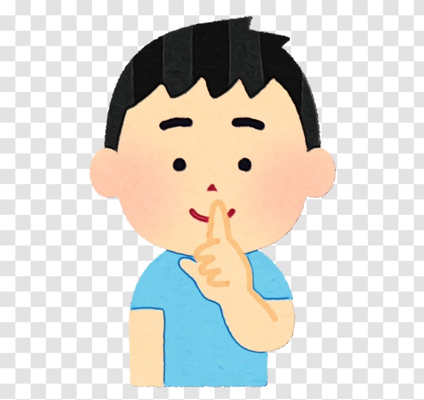 Cartoon Nose Child Cheek Forehead - Thumb Hand Transparent PNG