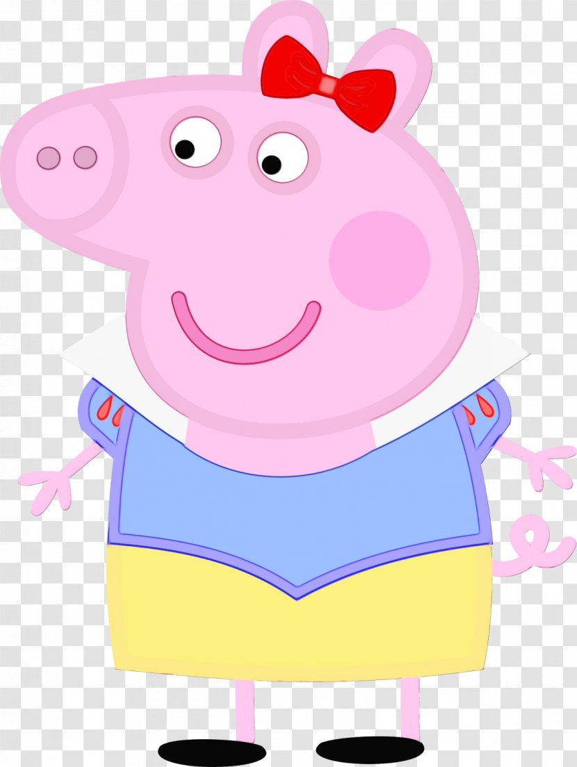 Daddy Pig Mummy Clip Art Drawing Image - Suidae Transparent PNG