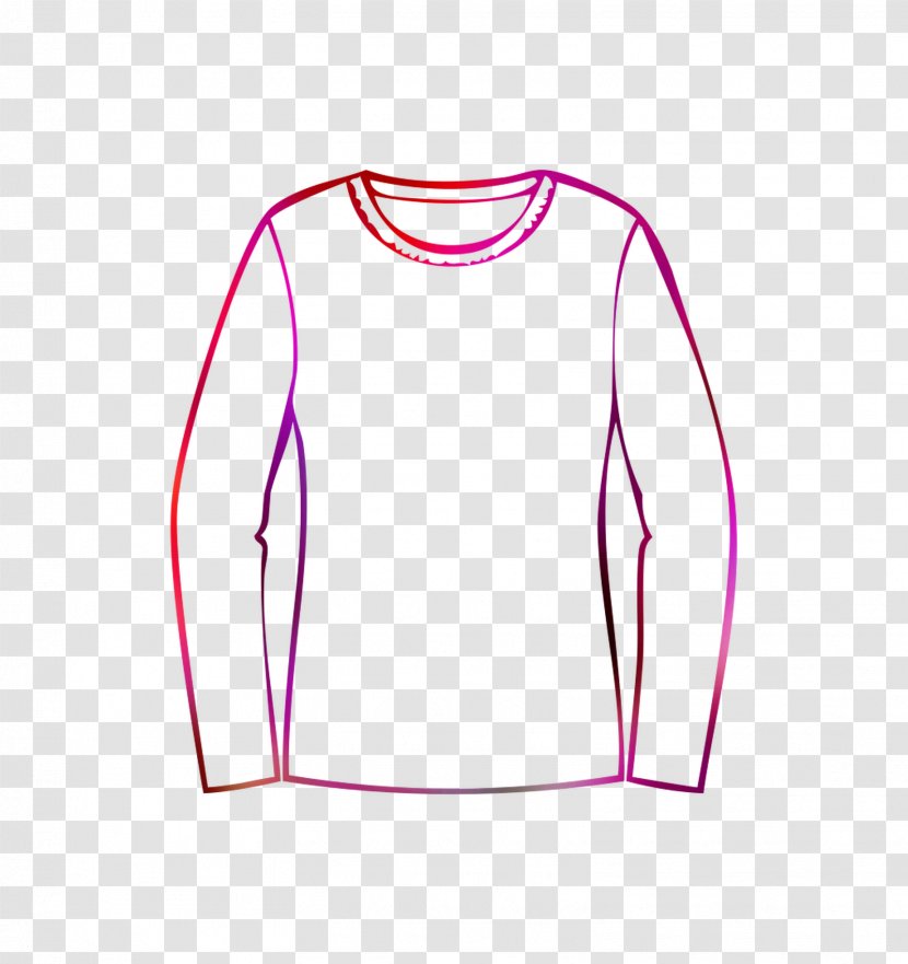 T-shirt Sleeve Shoulder Sportswear Font - Outerwear - Magenta Transparent PNG