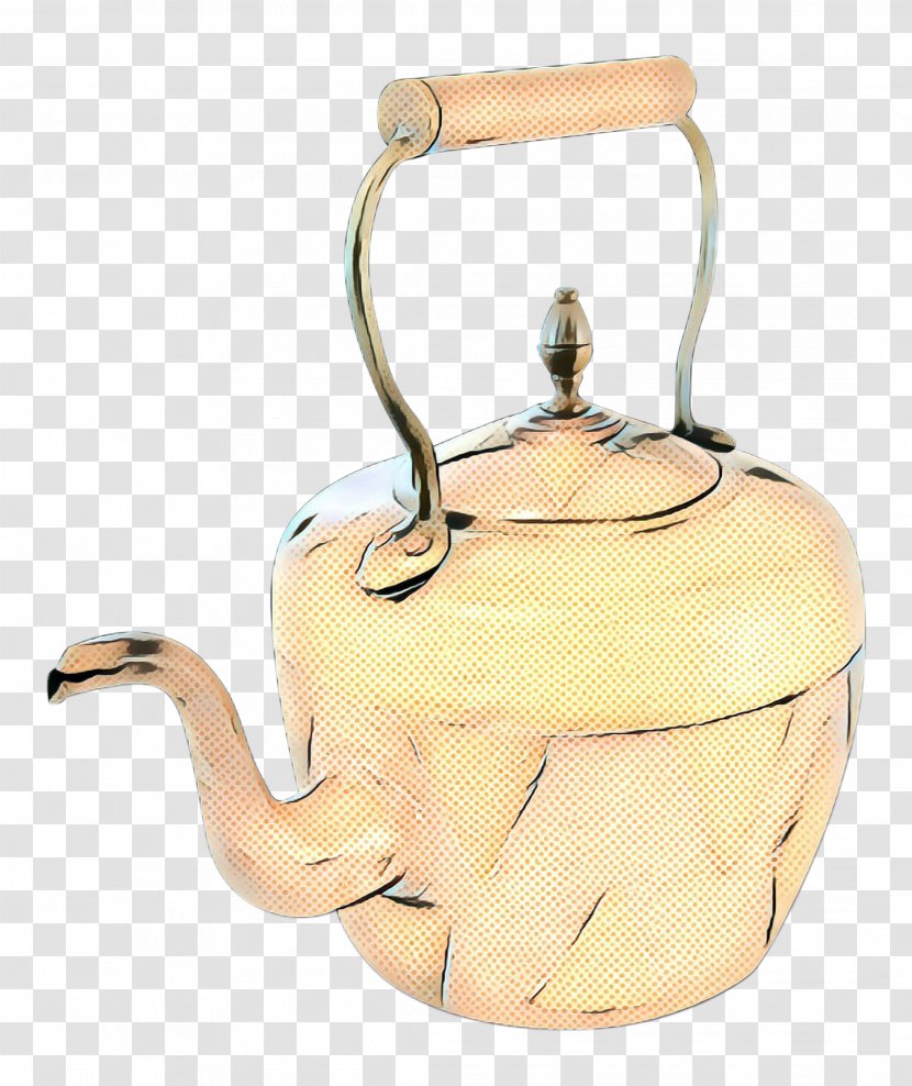 Kettle Teapot Brass Beige Fashion Accessory - Retro - Metal Transparent PNG