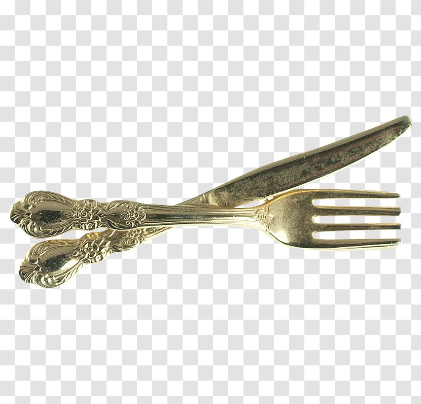 Knife Fork Cutlery Gold Spoon - And Transparent PNG