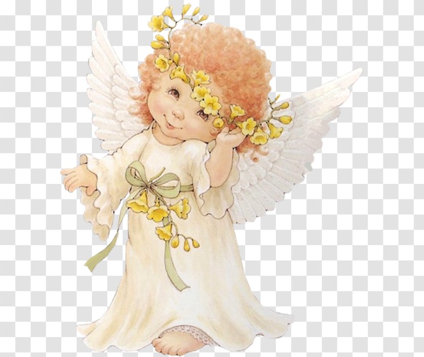 HOLLY BABES Clip Art Image Angel Illustration - Ruth Morehead Transparent PNG