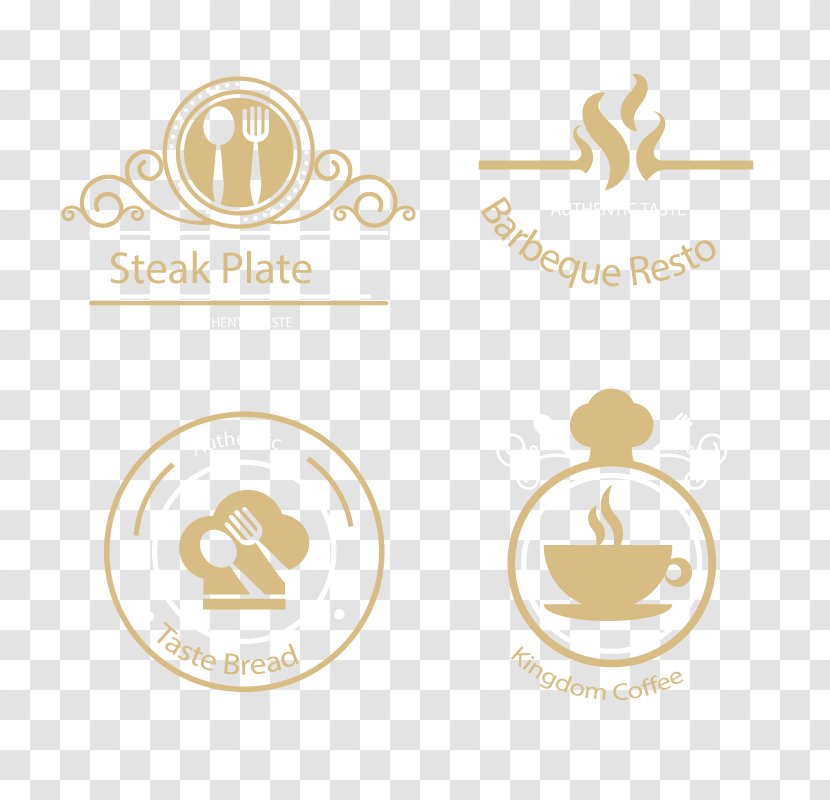Coffee Restaurant Logo Food Tableware - Material - Vector LOGO Transparent PNG