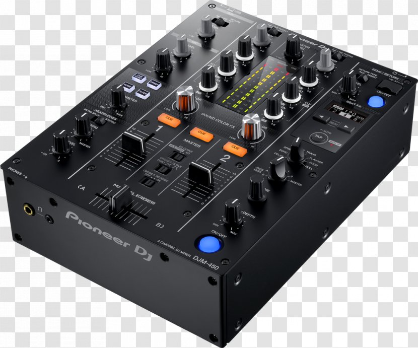 DJ Mixer Pioneer DJM-450 Audio Mixers - Fade - Turntablism Transparent PNG