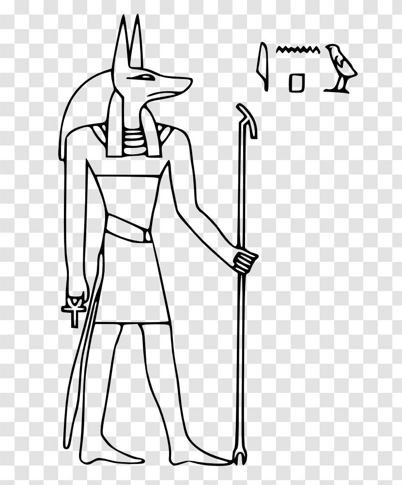 Ancient Egypt Anubis Egyptian Hieroglyphs Transparent PNG