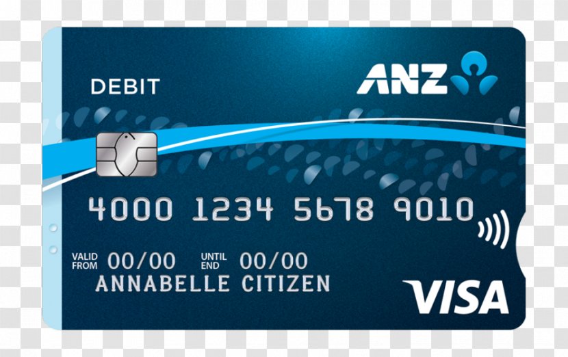 Australia And New Zealand Banking Group Credit Card Debit Visa - Personal Transparent PNG