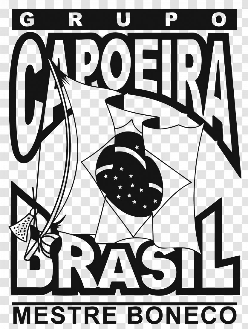 Logo Clip Art Font Brand Pattern - Black And White - Capoeira Transparent PNG