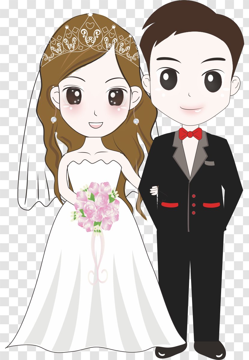 Bridegroom Wedding Illustration - Silhouette - Cartoon Transparent PNG