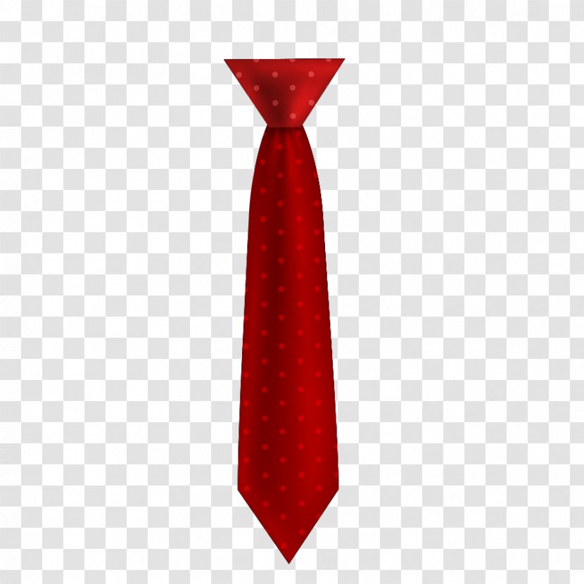 Necktie Red Pattern - Men's Tie Transparent PNG