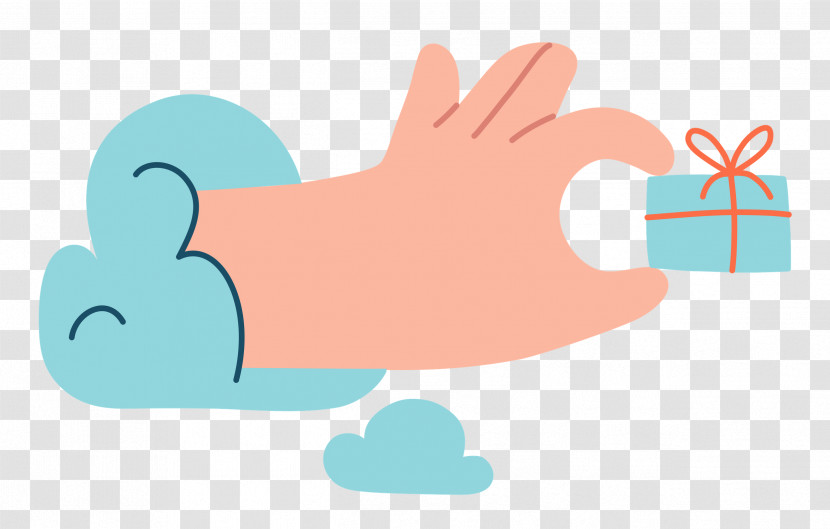 Hand Pinching Present Hand Gift Transparent PNG