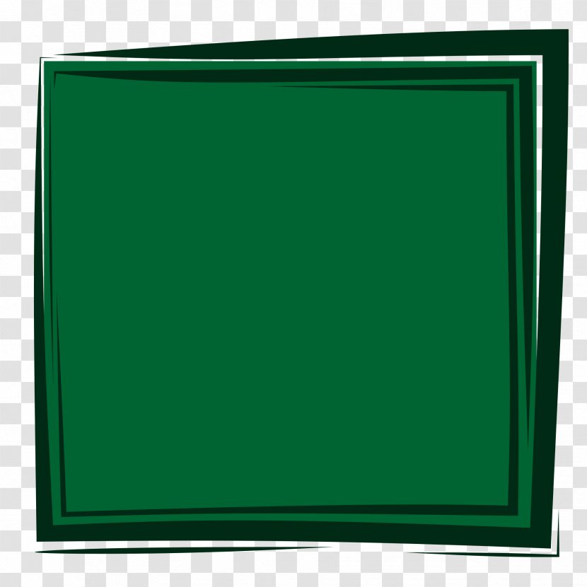 Green Rectangle Area Square Picture Frames - Angle Transparent PNG