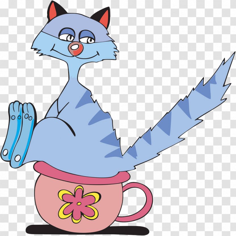 Cat Urination Cartoon Royalty-free - Like Mammal - A Kitten Sitting On Jar Transparent PNG