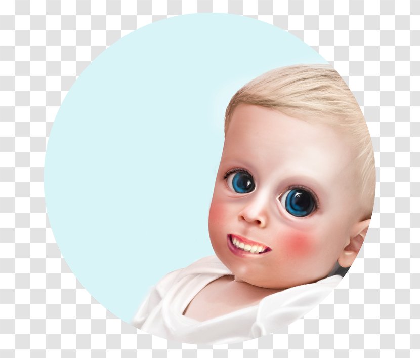 Cheek Eyebrow Forehead Infant Product - Smile - Creepy Baby Dolls Transparent PNG
