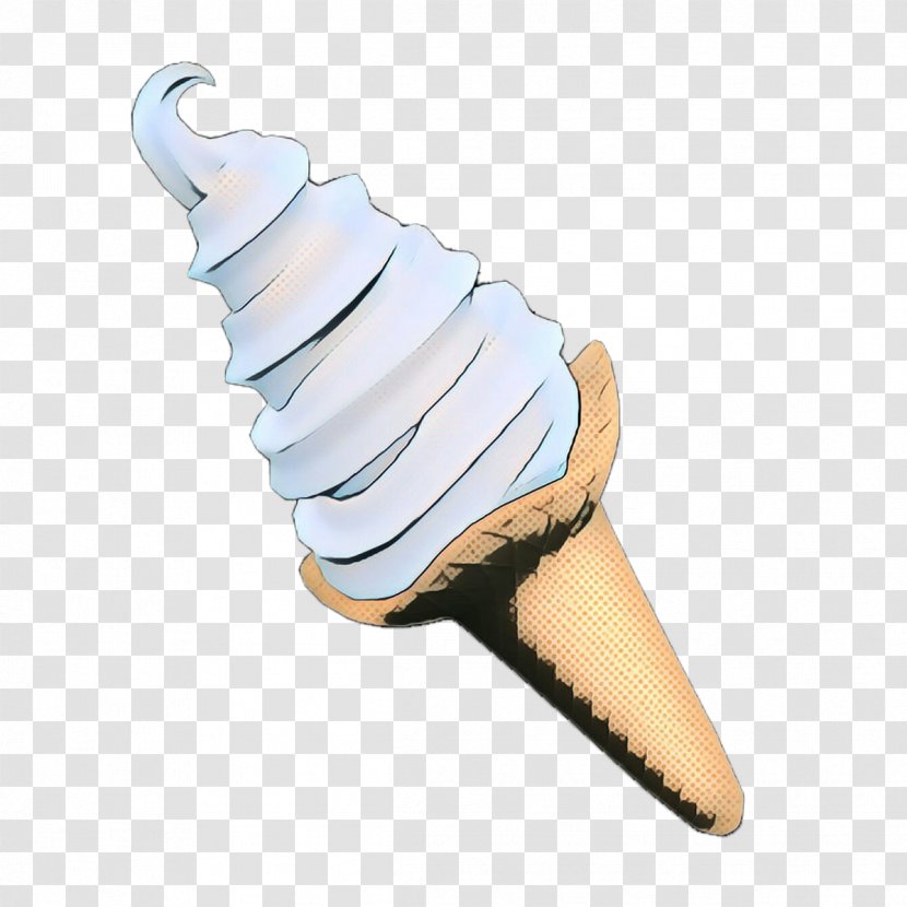 Ice Cream Cone Background - Soft Serve Creams - Dessert Dairy Transparent PNG