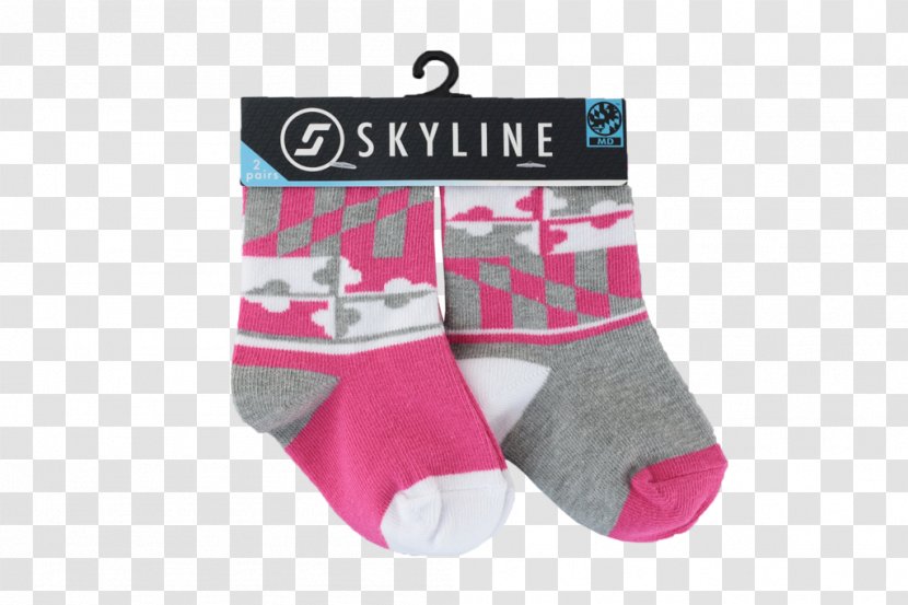 Sock Pink M - Fashion Accessory - Kansas City Skyline Transparent PNG