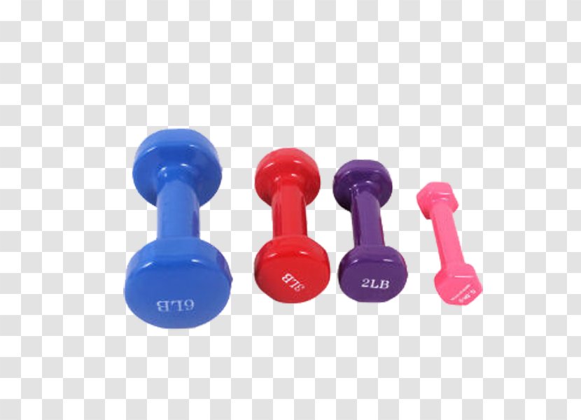 Dumbbell Bodybuilding Physical Exercise Fitness Barbell - Small Colored Dumbbells Transparent PNG