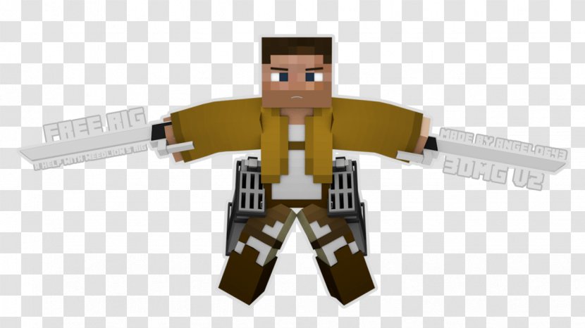 Minecraft Attack On Titan Cinema 4D Animation Video Game Transparent PNG