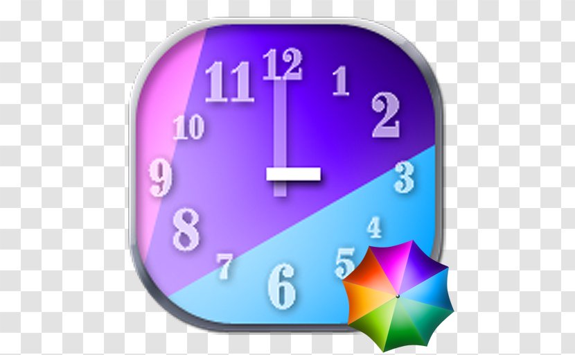 Alarm Clocks Purple Font Design - Clock Digital Transparent PNG