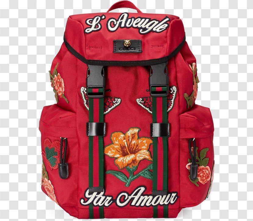 Backpack Gucci Handbag Fashion - Red Transparent PNG