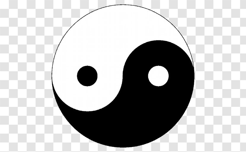 Yin And Yang Symbol Black White Sign Ichthys Transparent PNG