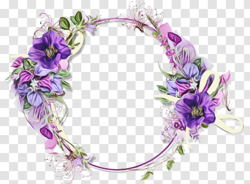 Clip Art Borders And Frames Photography Image - Purple - Floral Design Transparent PNG