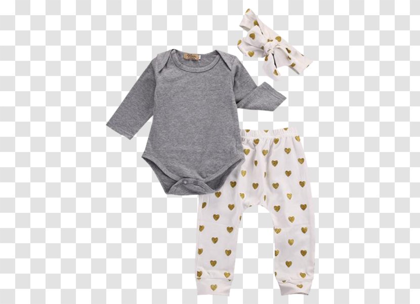 T-shirt Romper Suit Infant Clothing Jumpsuit - Heart Transparent PNG