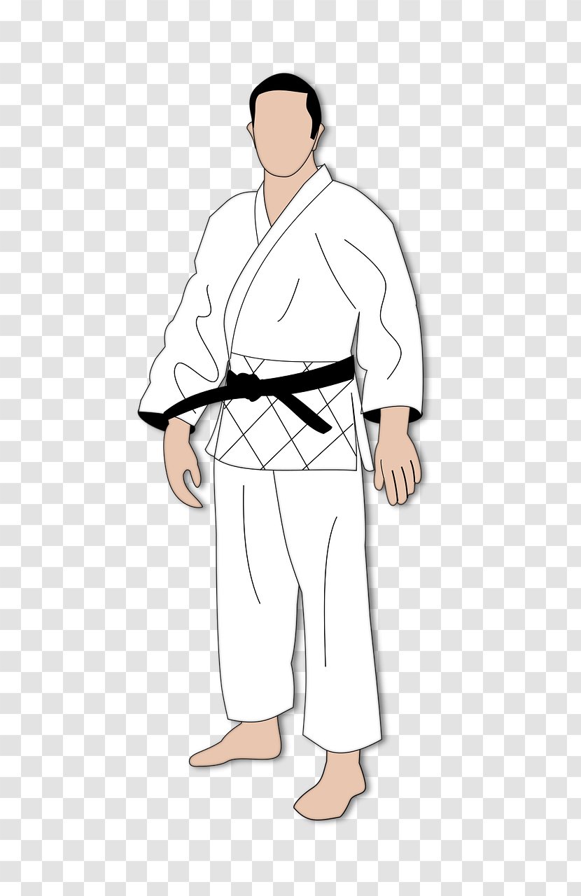 Judogi Jujutsu Martial Arts Dan - Male - Kimono Transparent PNG