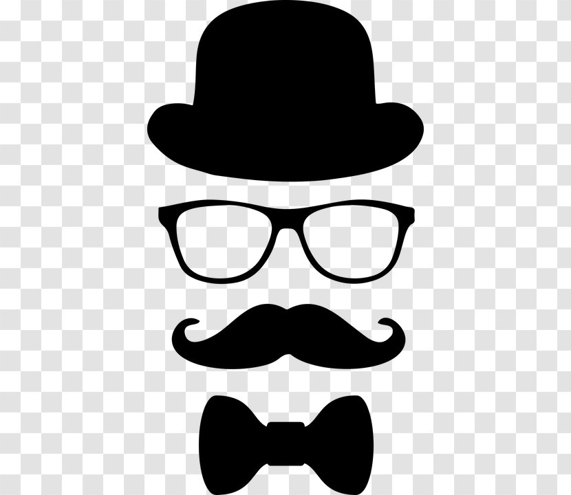 Moustache Hoodie Necktie Bow Tie Hat - Fashion Accessory - Party Transparent PNG
