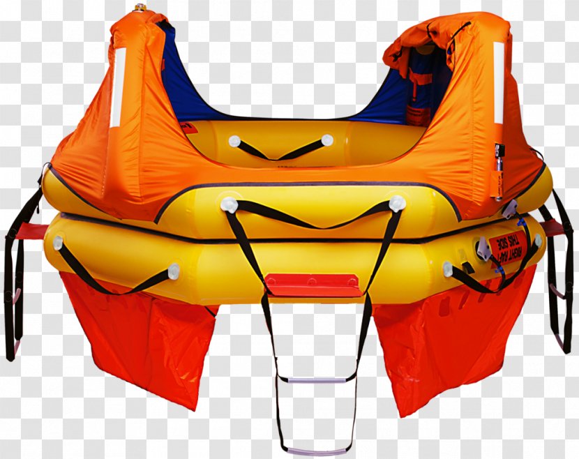 Inflatable Lifeboat Aircraft Life Jackets - Yellow Transparent PNG