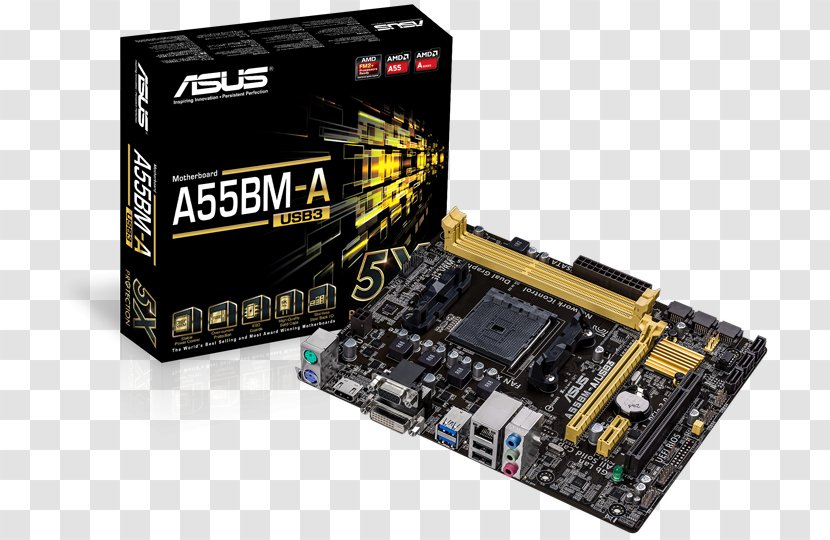 Socket FM2+ LGA 1150 Motherboard ASUS MicroATX - Pci Express - Io Card Transparent PNG