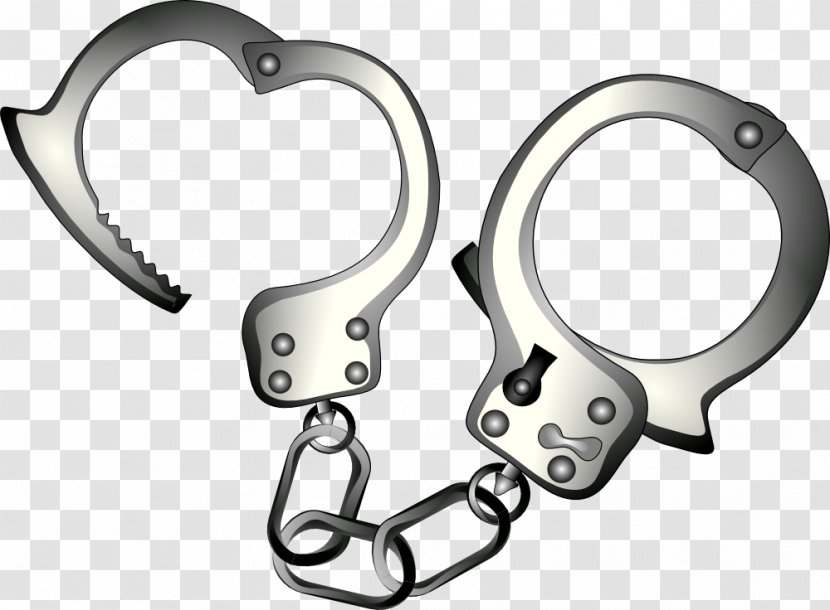Handcuffs Police Clip Art - Padlock - Handcuff Clipart Transparent PNG