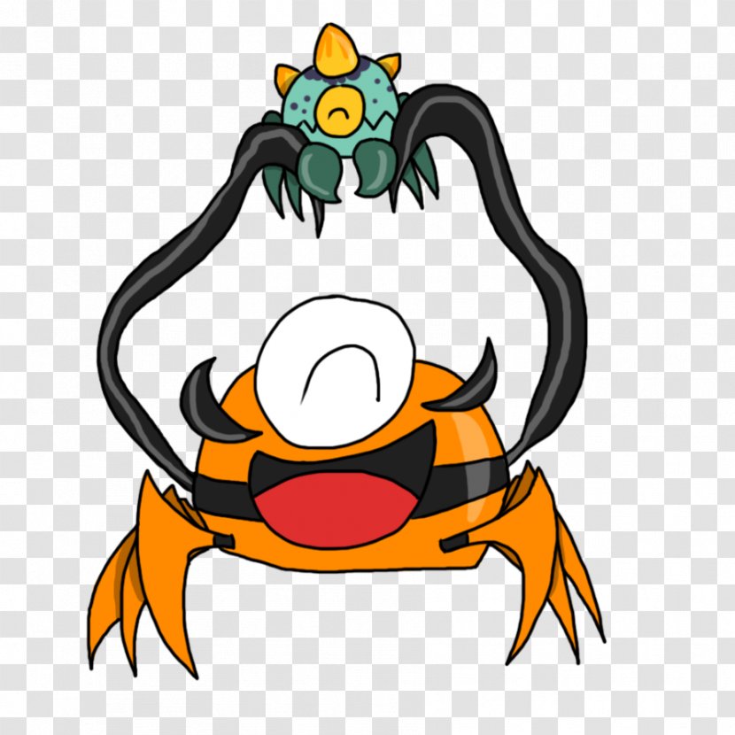 Character Cartoon Beak Clip Art - Crab Transparent PNG