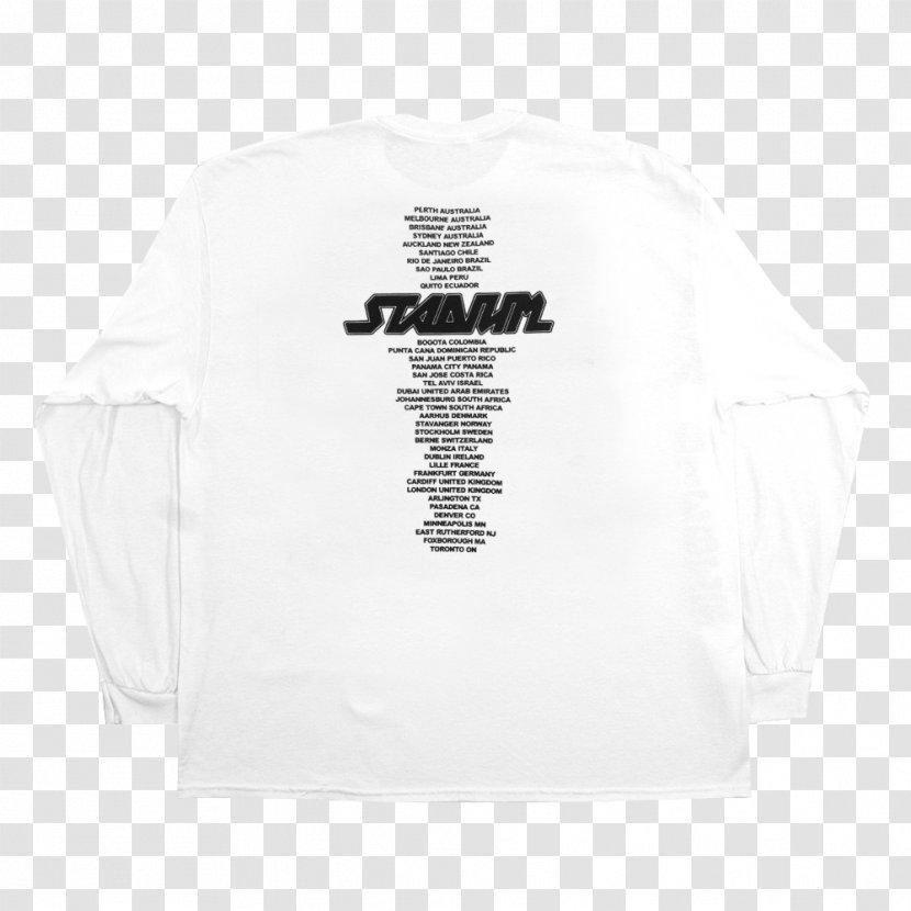 Long-sleeved T-shirt Hoodie Purpose World Tour - Stadium Transparent PNG