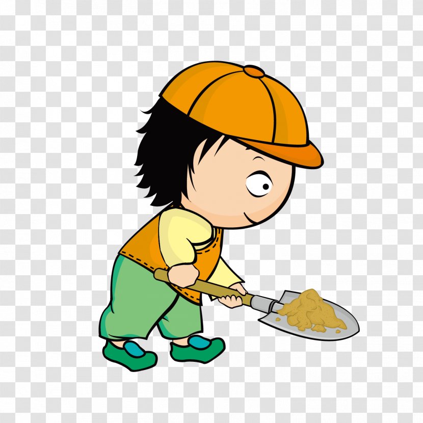 Cartoon Illustration - Area - Cute Vector Worker Transparent PNG