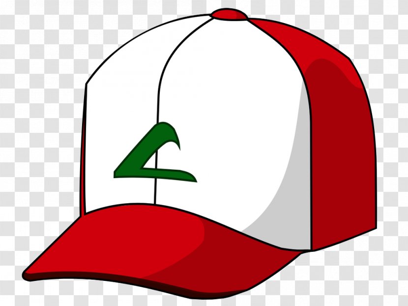 Ash Ketchum Hat Cap - Baseball - Red And White Transparent PNG