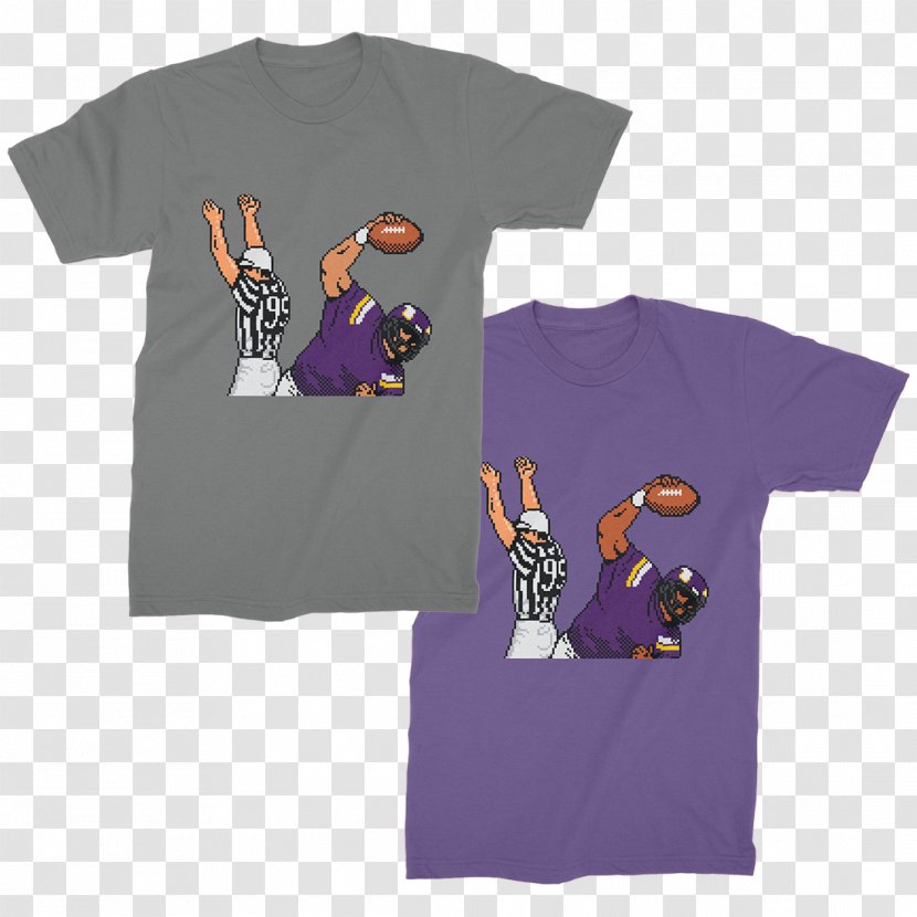 T-shirt Tecmo Bowl Sleeve Buffalo Bills - Purple Transparent PNG