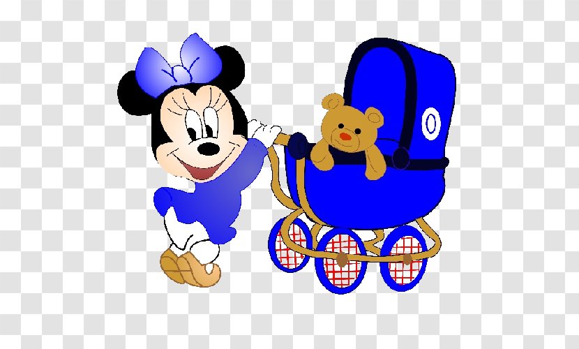 Minnie Mouse Mickey Cartoon Clip Art - Watercolor - Pram Baby Transparent PNG
