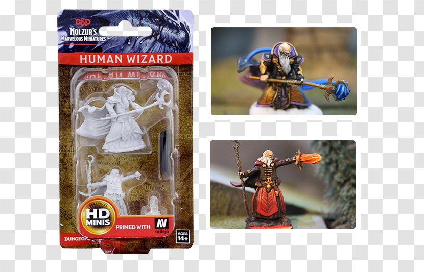 Dungeons & Dragons Miniatures Game HeroClix WizKids Miniature Figure - Action - Wizard Transparent PNG