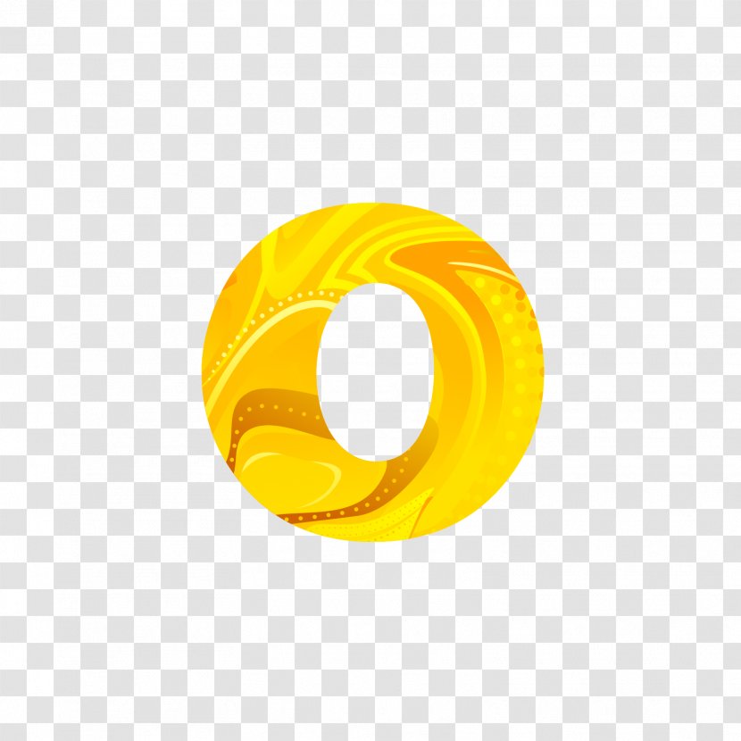 Letter O - Golden Letters Transparent PNG