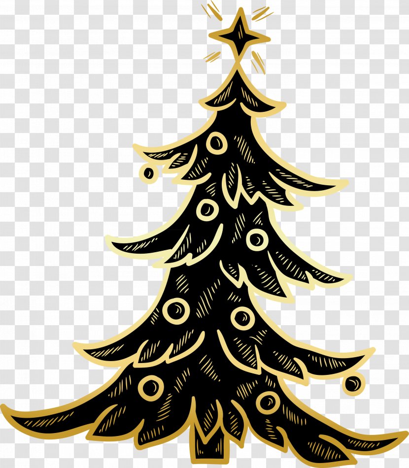 Spruce Christmas Tree Fir Decoration Ornament Transparent PNG
