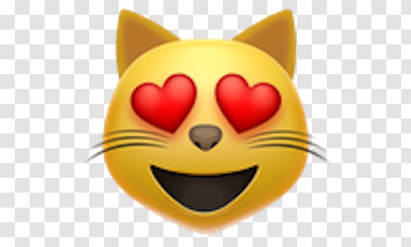 Emoji Domain Heart Smile Cat Transparent PNG