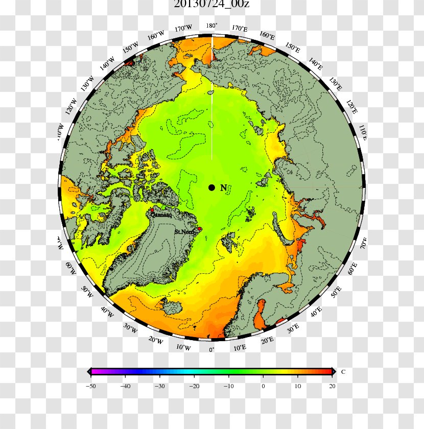 Arctic Ocean Canada Map Sea Ice Circle - Pack Transparent PNG