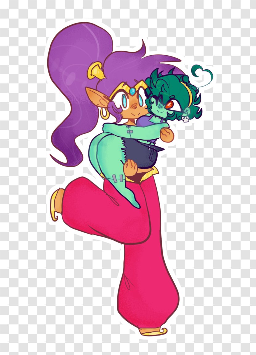 Artist Illustration Vertebrate Clip Art - Fictional Character - Shantae Transparent PNG