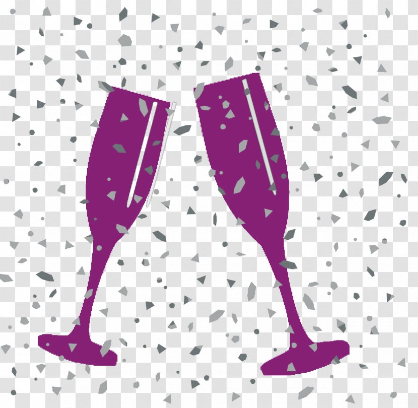 Champagne Glass Sparkling Wine Rosé Clip Art Transparent PNG