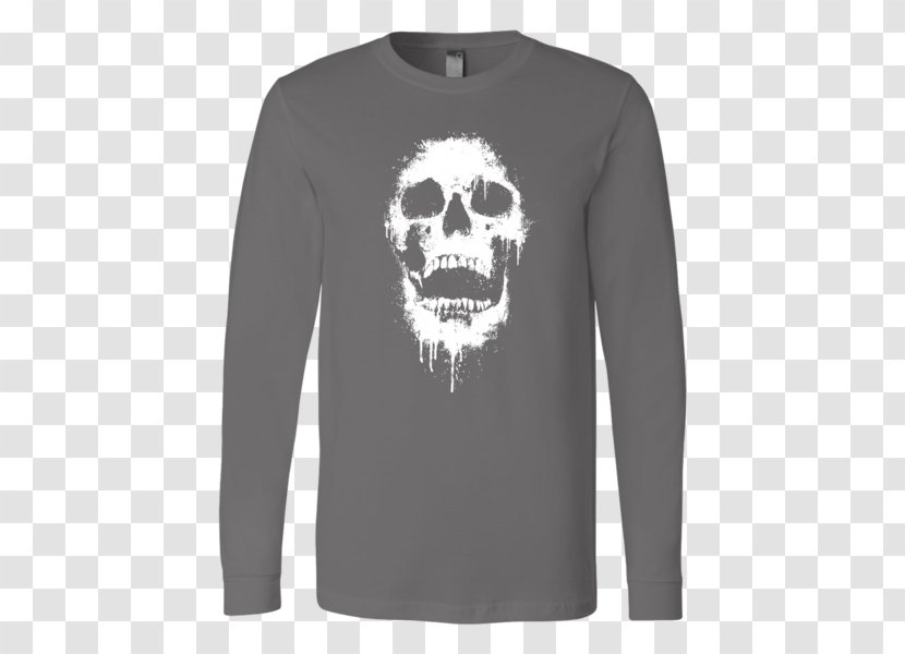 Long-sleeved T-shirt Clothing - Shirt - Skull Transparent PNG