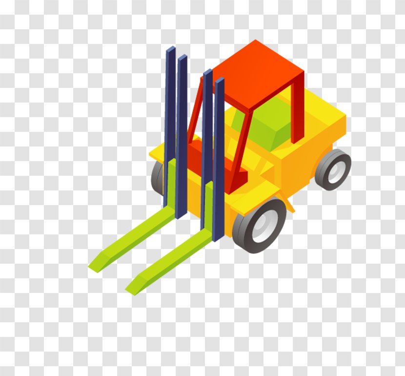 Drawing Forklift Illustration - Toy Transparent PNG