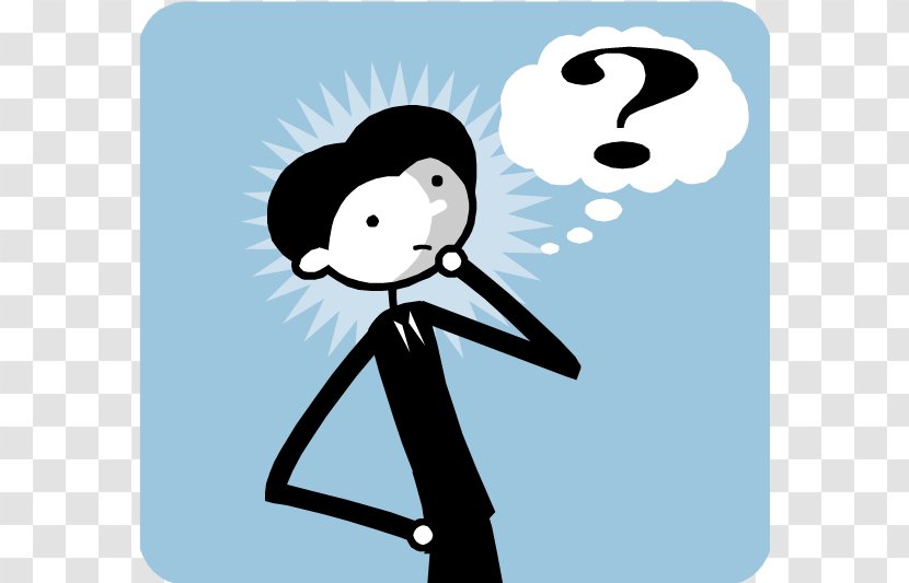 Cartoon Person Thought Clip Art - Watercolor - Question Transparent PNG