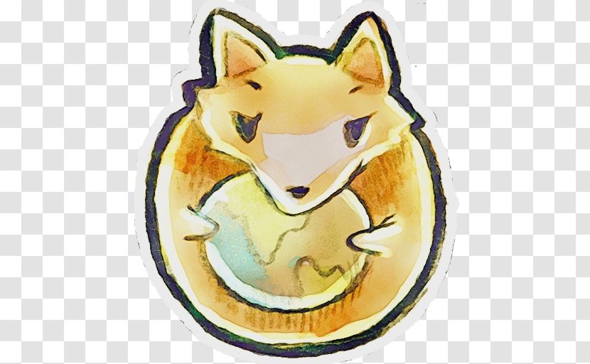 Yellow Fox Transparent PNG